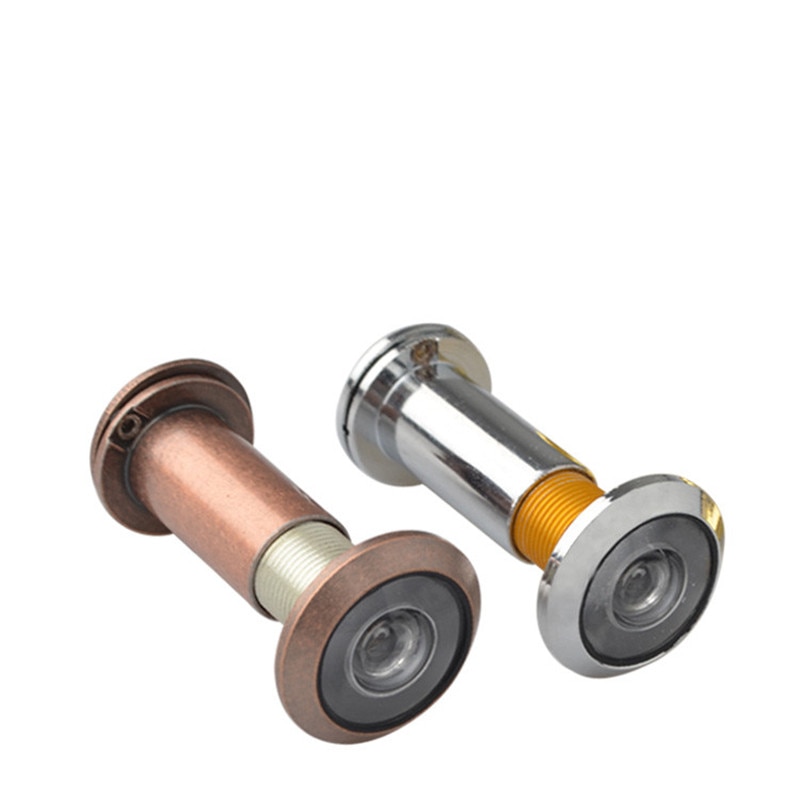 1 st 220 hd anti-tittande dörrvisare 16 26 35mm matt hd-lins med lock metall cat eye-säkerhet för hemdörrsvy