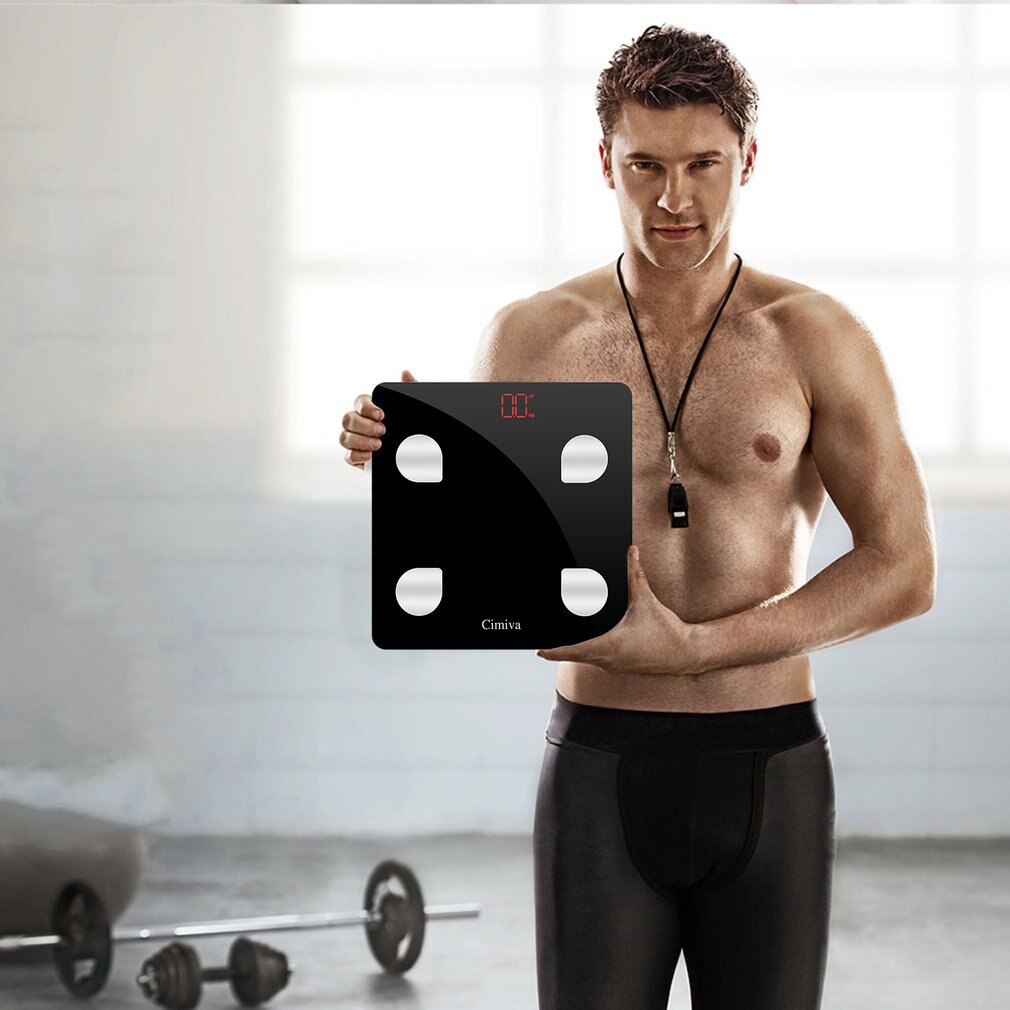 Kropsfedtvægt smart bmi vægt digital badeværelse trådløs vægt vægt kropssammensætning analysator