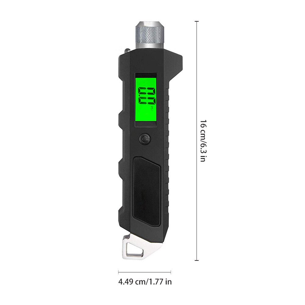 Digital bildæk dæk lufttryksmåler lcd display 230 psi manometer barometre tester til bil lastbil motorcykel cykel
