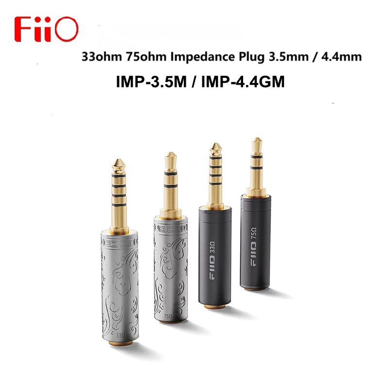 FiiO 33ohm 75ohm Impedance Plug 3.5mm / 4.4mm Connector Audio accessories