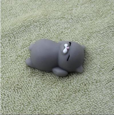 Squishy Soft Cute Dolls Wipes Antistress Animals Boot Ball Decompression Sticky Eliminate Pets Fun Stress Squishies Vent Toys: gray cat