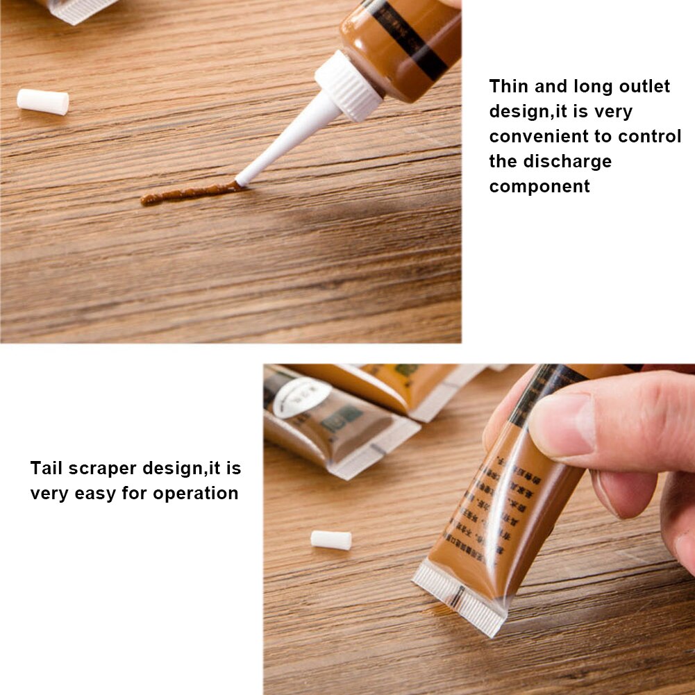 Neue Möbel Reparatur Farbe Feste Holz Reparaturlackierung Einfügen Boden Möbel kratzen Schnelle Entferner Schwarz Nussbaum Reparatur Farbe Stift