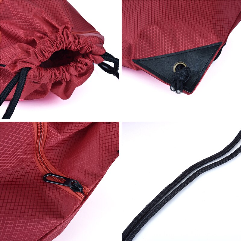 Trekkoord Rijden Rugzak Gym Kleding Schoenen Tas Waterdicht Grote Capaciteit Eco Vriendelijke Opvouwbare String Vrouwen Boodschappentas