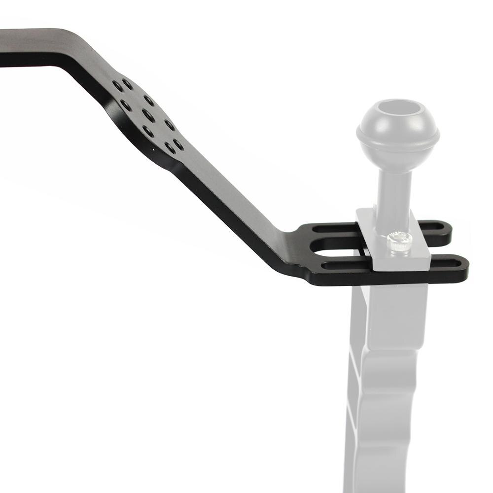 Tauchen Griff Tablett Grip Halterung Dual Handheld Expansion Halterung für Sport Action DSLR Kameras Gehäuse Fall Unterwasser Fotografie