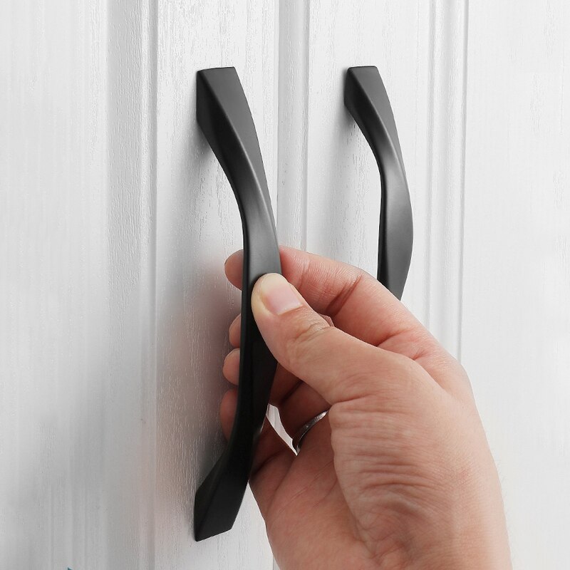 Zwarte Kast Handvatten Kast Deurknop Pulls Voor Thuis Keuken Meubels Kast Lade Hardware Accessoires