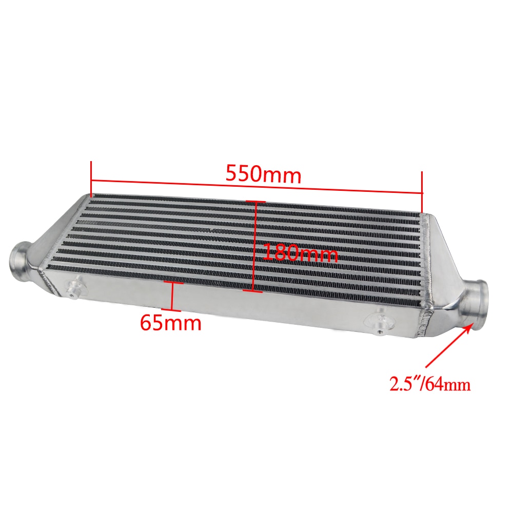 VR - 550*180*65mm Universal Turbo Intercooler bar&amp;plate OD=2.5&quot; Front Mount intercooler VR-IN812-25