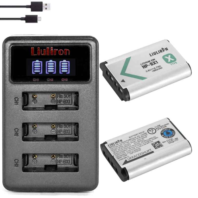 Oryginalny LIULIRON 1860mAH NP-BX1 NPBX1 NP BX1 Bateria Bateria robić Sony fdr x3000 HDR jak300 DSC rx100 iii zv-1 DSC RX1 RX100iii