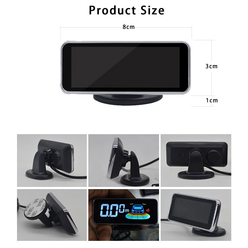 8 Car probes Parking Electromagnetic Sensor Motion Backlight Car Electronics Auto Blind Spot Detector Kit Voice Buzzer