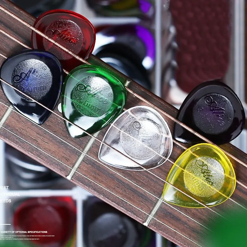 Palhetas para guitarra acústica e elétrica, 6 peças, mediador de palheta para baixo, 1/2/3mm de espessura, acessórios para guitarra de seleção rápida