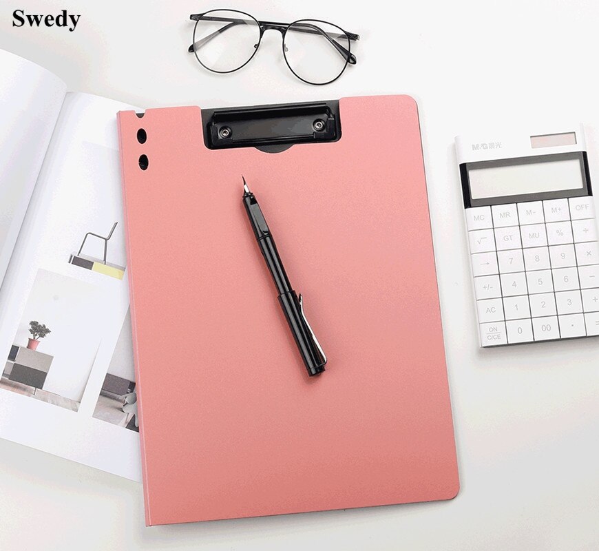 A4 Plastic File Folder/Test Paper/Contract Holder Office Documents Storage Clip Folder File Storage Clip Folder