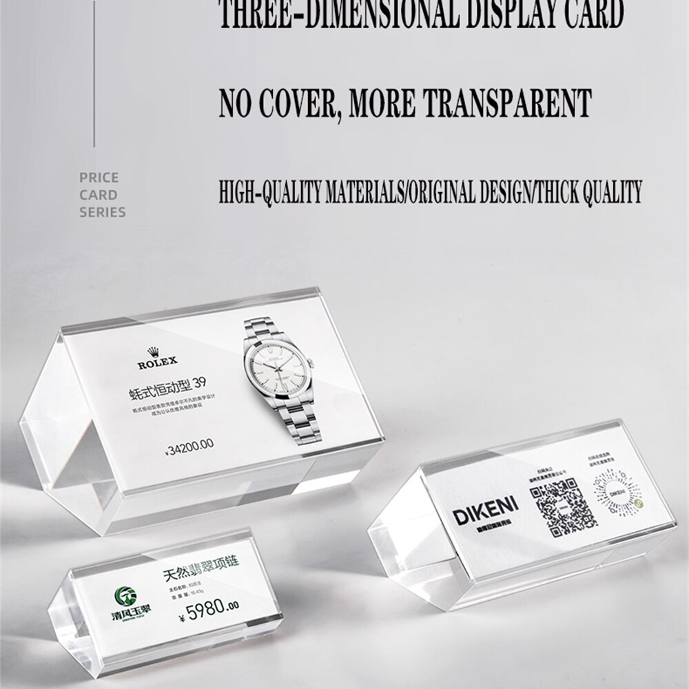 Acryl Kristall Preis Ständer 4s Einkaufen Hotel Restaurant Preis Etikett Möbel A4 Produkt Einführung Anpassung