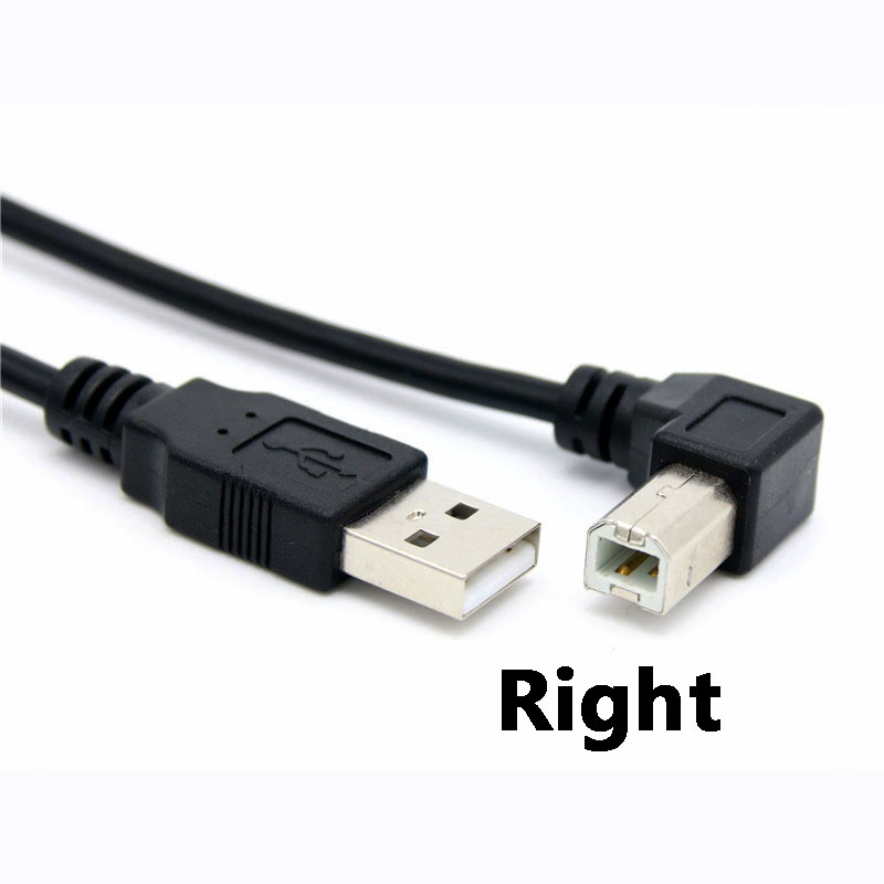 USB 2.0 A Male to USB B Male Type B BM Up&Down&Right & Left Angle Printer scanner 90 degree cable 50cm 150cm BM Angled Cable: Blue / 3m