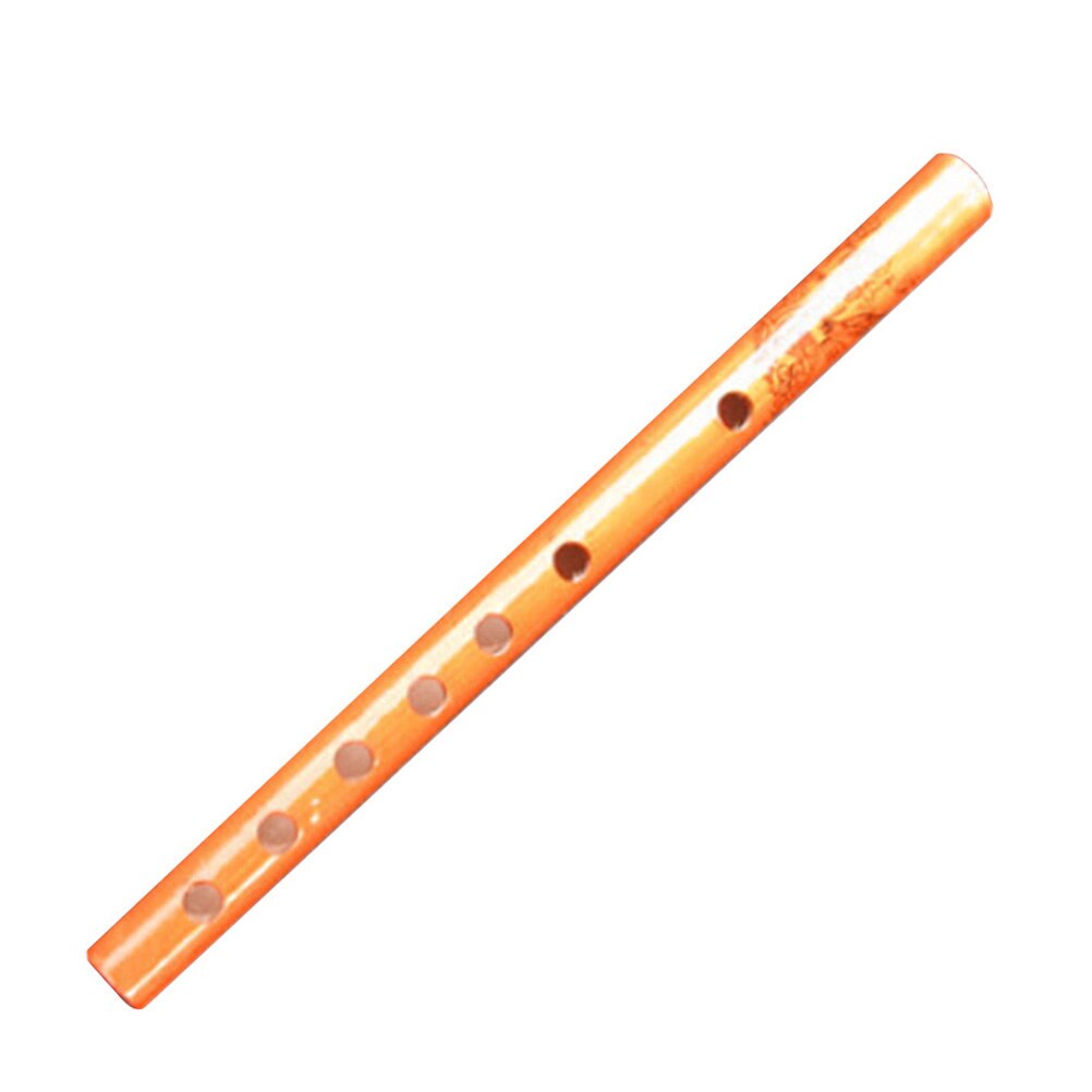1PC Chinese Traditional 6 Holes Bamboo Flute Vertical Flute Clarinet Student Musical Instrument Wooden Color For Kids