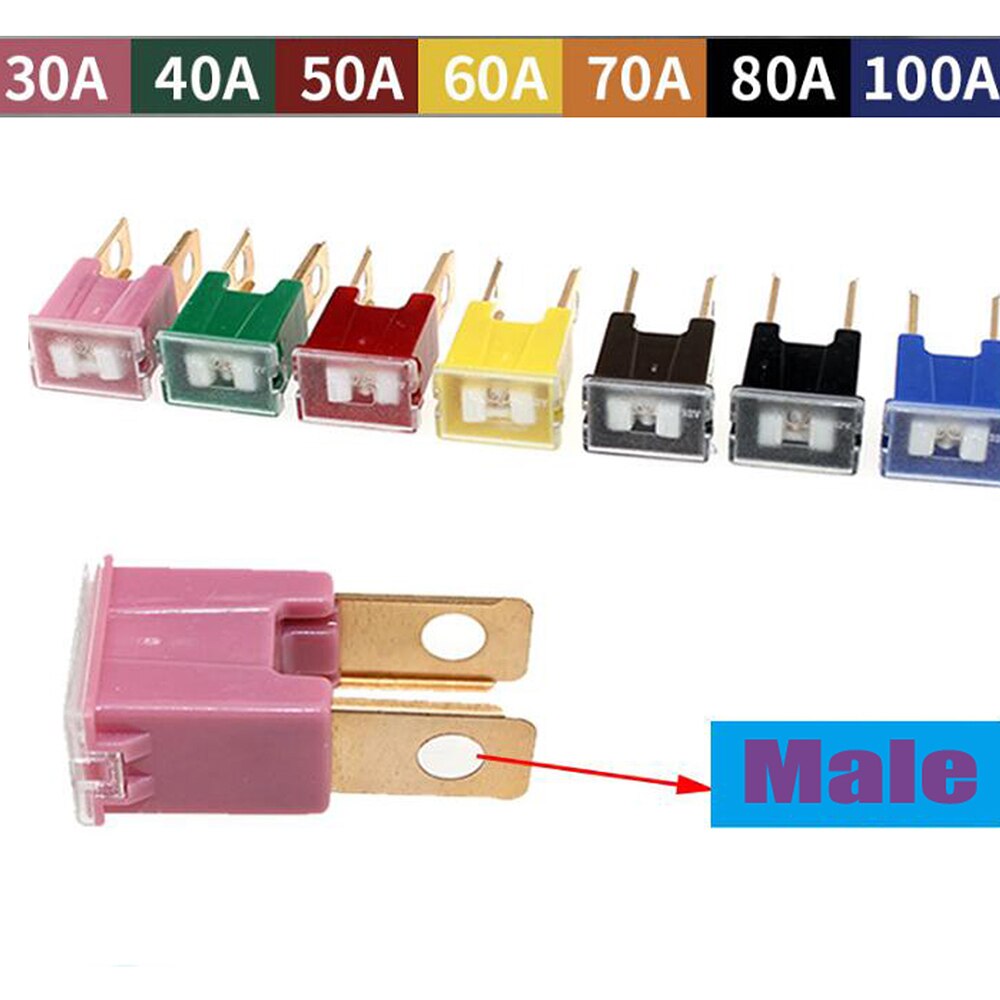 Bilreservdelar 30/40/50/60/70/80/100a jcase fmx pal hane långsam bilsäkring för nissan mazda honda toyota