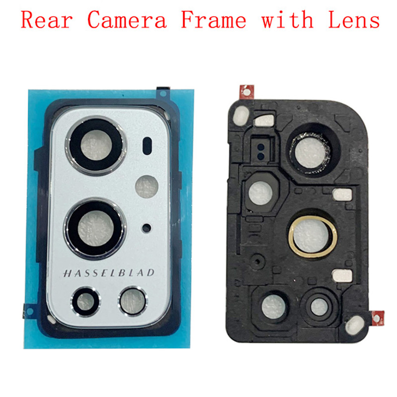 Achter Back Camera Lens Glas Met Frame Houder Voor Oneplus 9 Pro Camera Frame Reparatie Vervanging Onderdelen