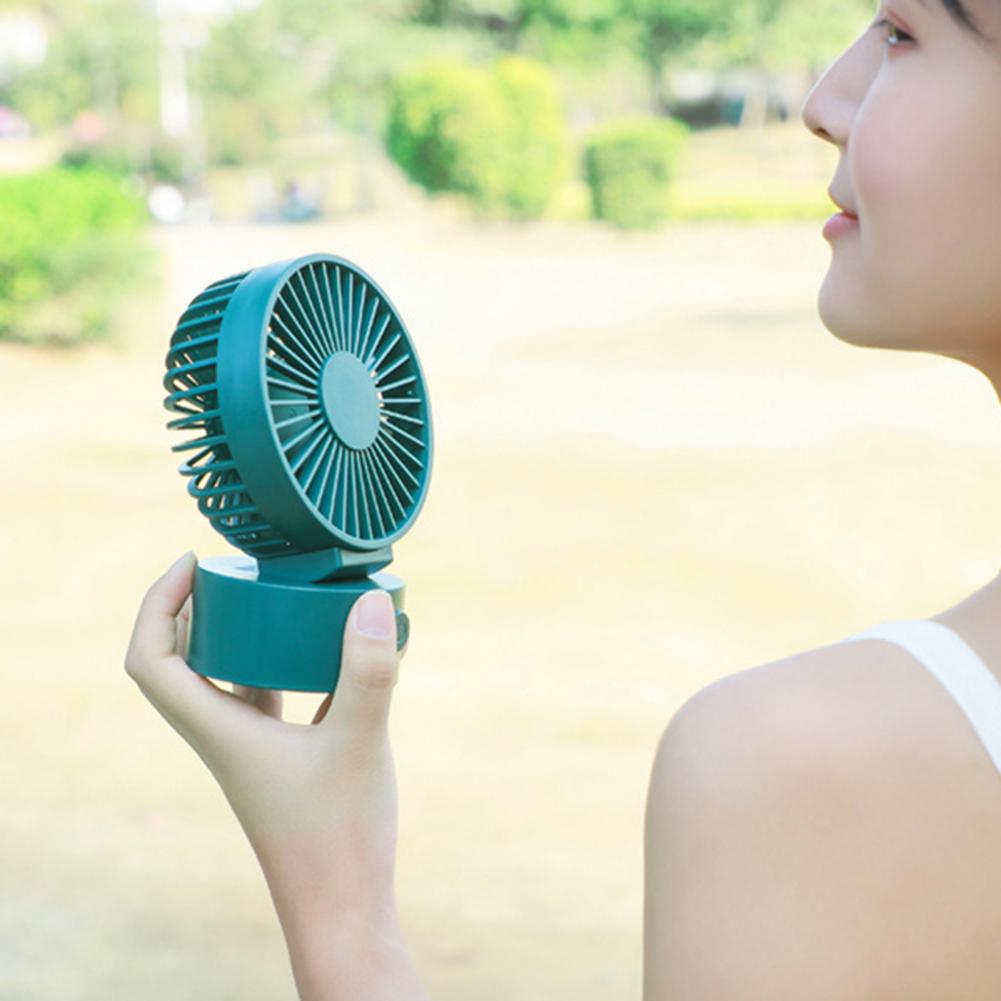 Car USB Desk Fan Office 3 Gears Portable USB Rechargeable Hanging Strong Wind ABS Adjustable Home Table Fan