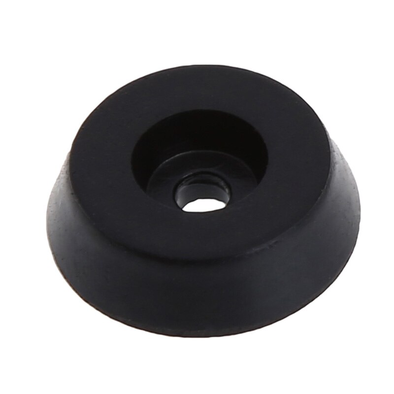 10 Patins Caoutchouc Protection Pieds Chaise Table – Noir 25x15mm Uxcell