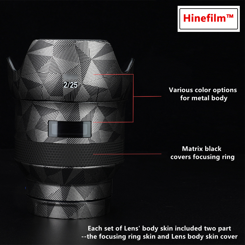 Batis 25 / batis25F2 Objektiv Prämie Vinyl Aufkleber Haut für Zeiss Batis 25mm F 2,0 Objektiv Schutz wickeln Abdeckung aufkleber Film