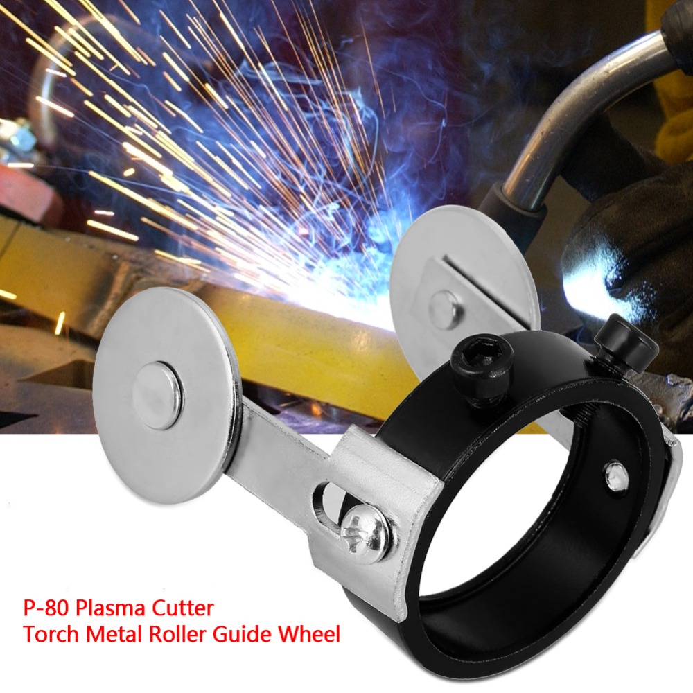 P80 Plasma Cutter Torch Metal Roller Guide Wheel with Two Screw Positioning