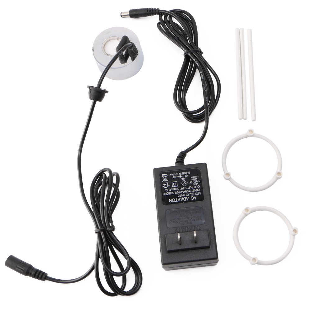 Sin luces para humidificador, generador de niebla ultrasónica, 24V, cabezal de atomizador nebulizador: WIith power adapter