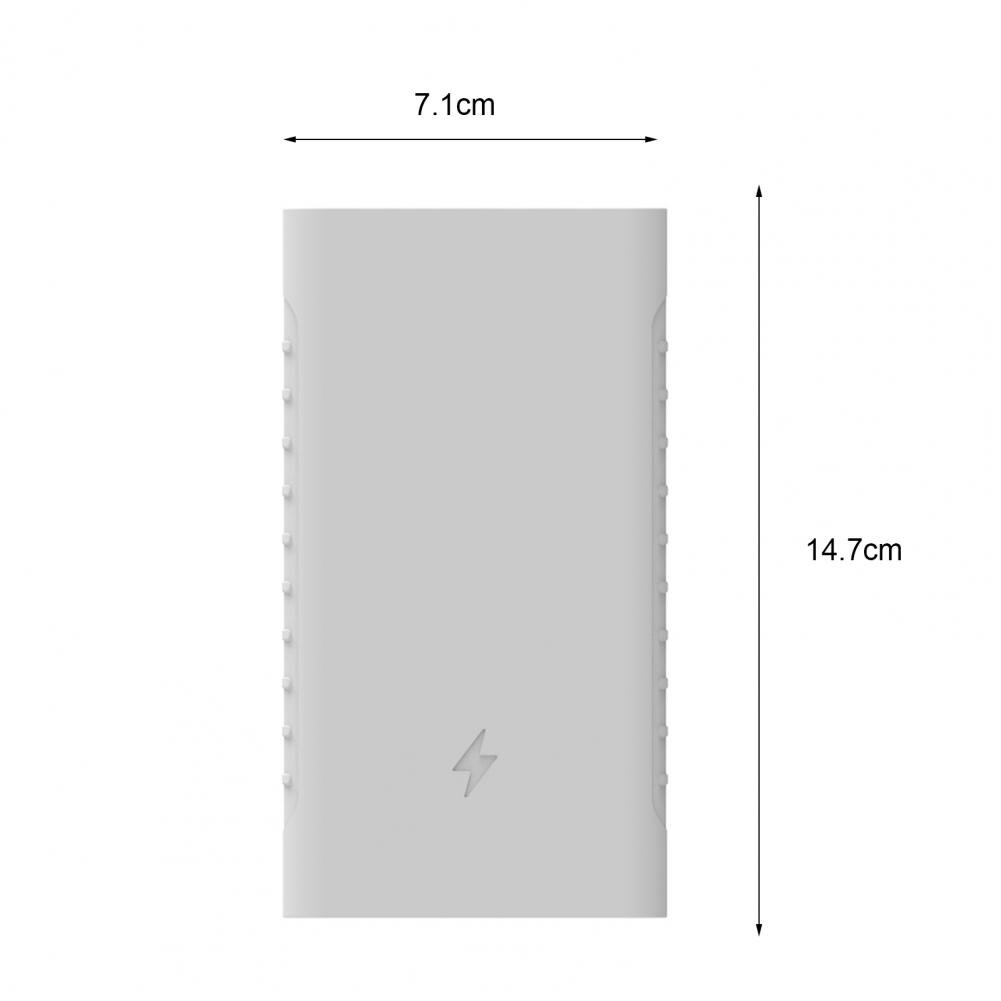 Silicone Protector Sturdy Protective Silicone Power Bank Protective Cover for Xiaomi Power Bank Second Generation 10000mah