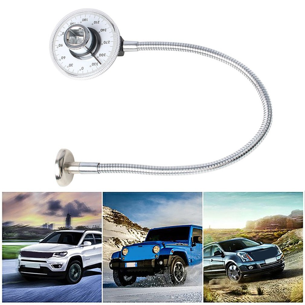 1/2 Inch Drive Torque Angle Gauge 360 Degree Angle Rotation Measurer Hand Tool Wrench Measuring Automotive Meter Tool