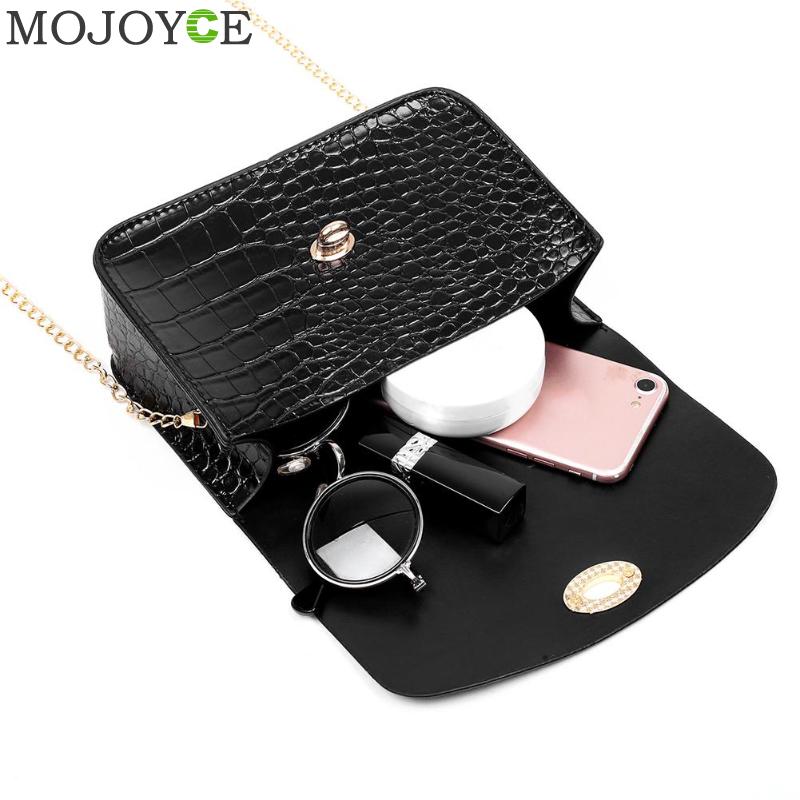 Simples jacaré de couro de crocodilo mini pequena mulher crossbody saco corrente mensageiro bolsa de ombro bolsas femininas