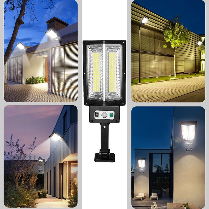 La luz Led Solar más potente para exteriores, 3 modos, luces de calle recargables, lámpara Solar impermeable, lámpara de jardín con Control remoto para exteriores，luces solares superbrillantes para exterior