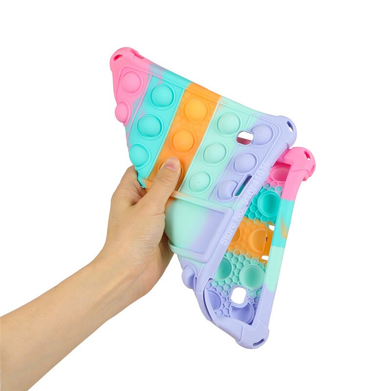 Funda Universal de silicona suave para niños, protector a prueba de golpes para Tablet PC Android de 10,1 pulgadas, 24x17cm, 10,1 pulgadas, 3G/4G, bolígrafo y correa