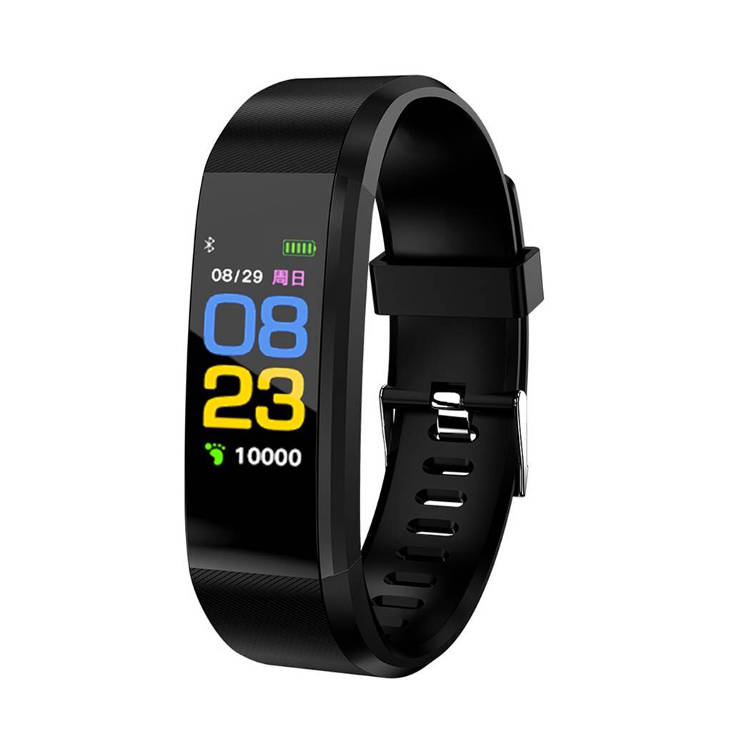 Fitness Tracker Sports Intelligent Band with Heart Rate Sleep Tester Call Reminder Pedometer for Children Men Women