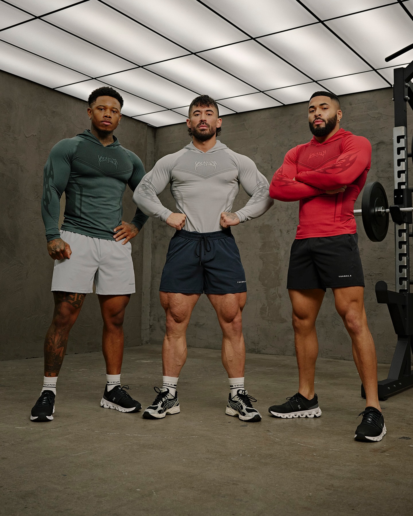 Young La doesn do gym Clothes Anymore Introducing the Warrior Compression Hoodies