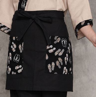 Nowe japońskie styl szef kuchni restauracji fartuchy kawiarnia Dom hotelowy kelner kelnerka kucharz fartuch wysokiej jakości 3 kolory: 2