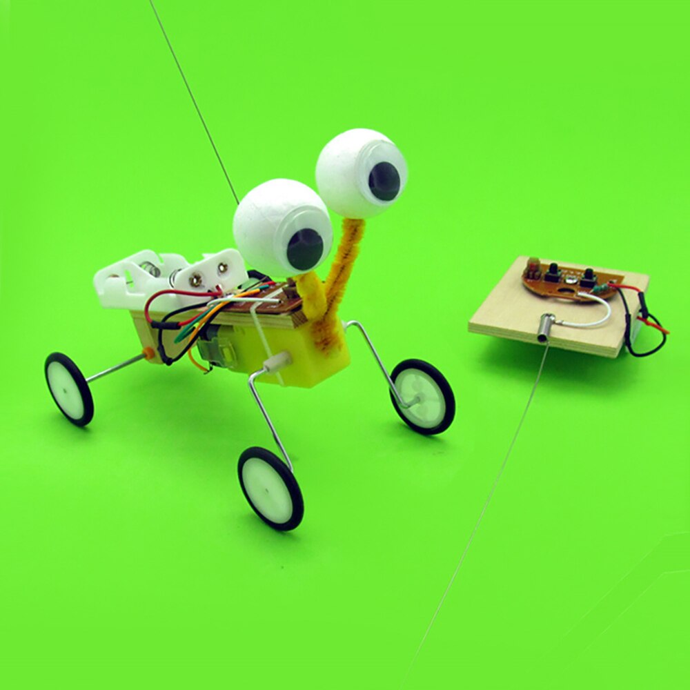 Leketøy gjør-det-selv barn vitenskapseksperiment leke-fjernkontroll robot reptilmodellsett elektrisk oppfinnelse barn pedagogisk