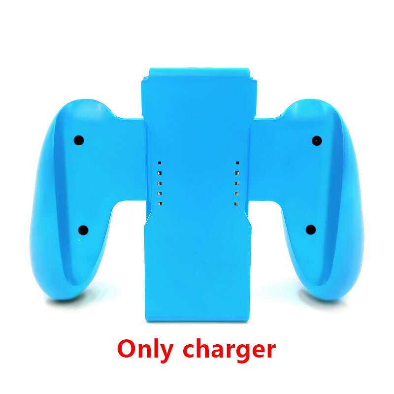 DATA FROG Grip Handle Charging Dock Station Compatible-Nintendo Switch OLED Joy-Con Handle Controller Charger Stand For Switch: blue