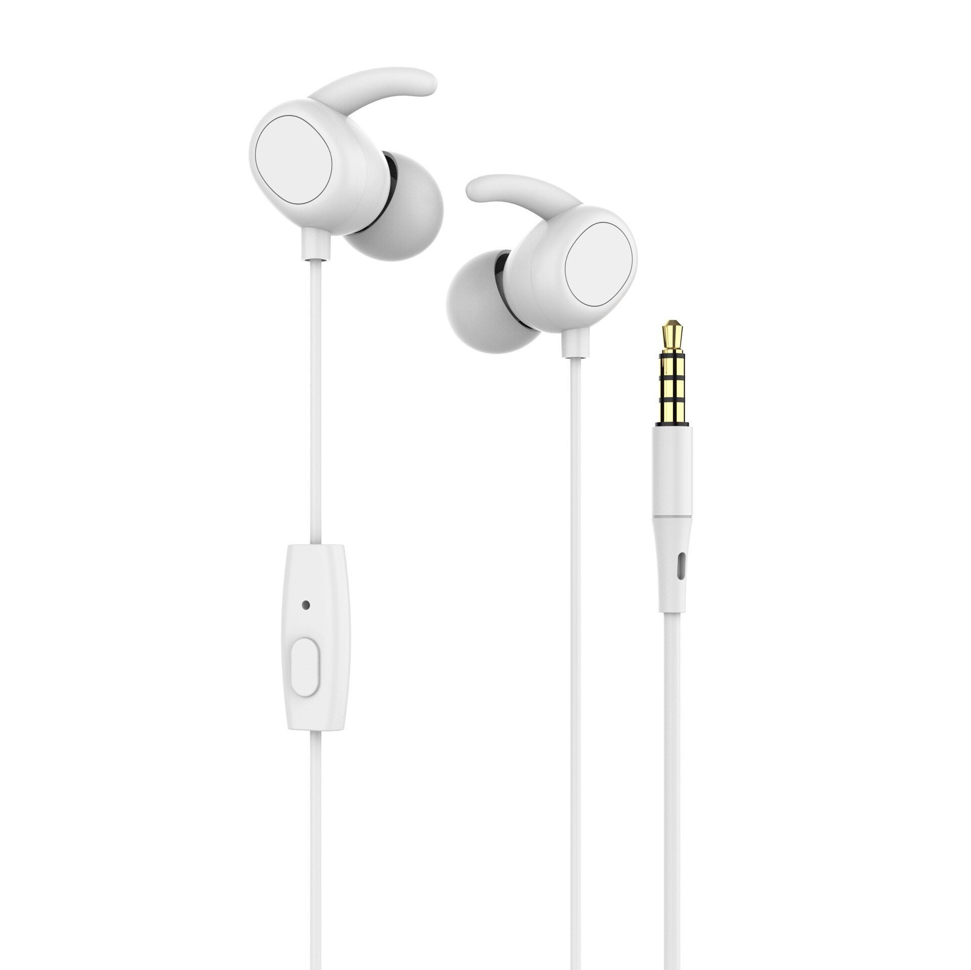 Senza fili Auricolare Bluetooth 4.1 Stereo Binaurale Regalo Impermeabile e Sudore a prova di Sport del Trasduttore Auricolare Del Telefono Mobile Universale Gancio per L'orecchio: E13000035-white
