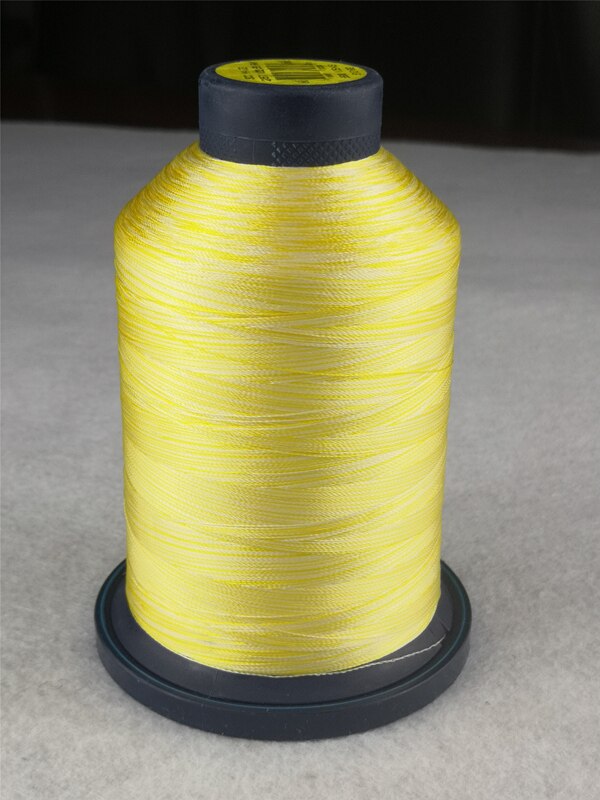 Robison-Anton Variegated Rayon Embroidery Thread Huge Spools 5000 Meters: yellow with white