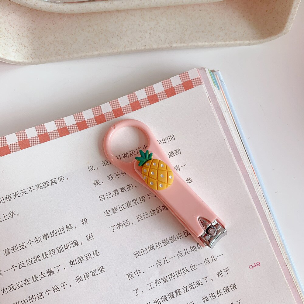 Coloré dessin animé fruits avocat coupe-ongles coupe-ongles en acier inoxydable manucure tondeuse coupe-ongles outils d'art des ongles pour les enfants: 6