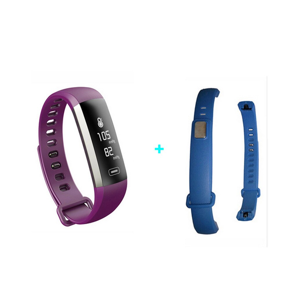 M2 Pro Smart Polsband Armband Fitness Tracker Bloeddruk Zuurstof Oximeter Passometer Hartslag Tracker App Voor iOS Android: add a Blue belt