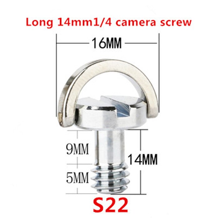 3PCS SLR Head Extension 1/4 Inch Quick Plate 3/8 Tripod Short Set Camera Screws: S22