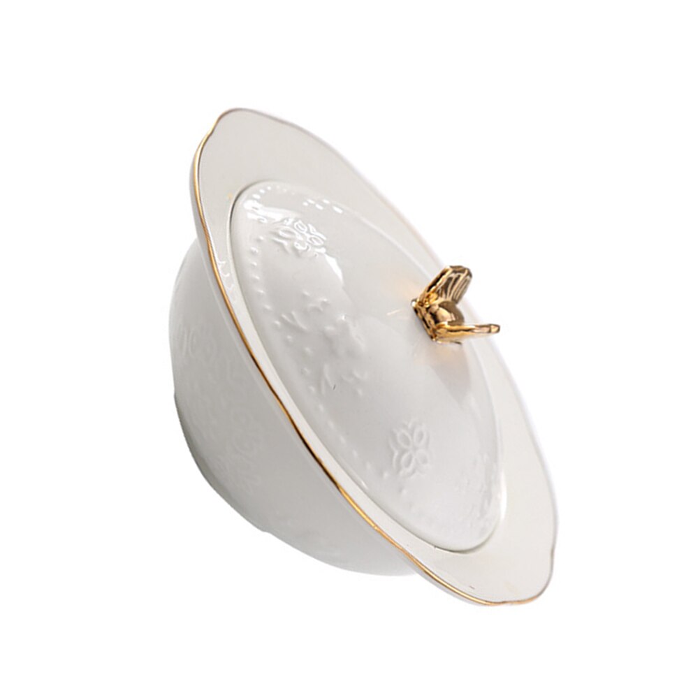 Ceramic Steamed Egg Bowl Soup Serving Bowl Oatmeal Storage Holder Ceramic Container