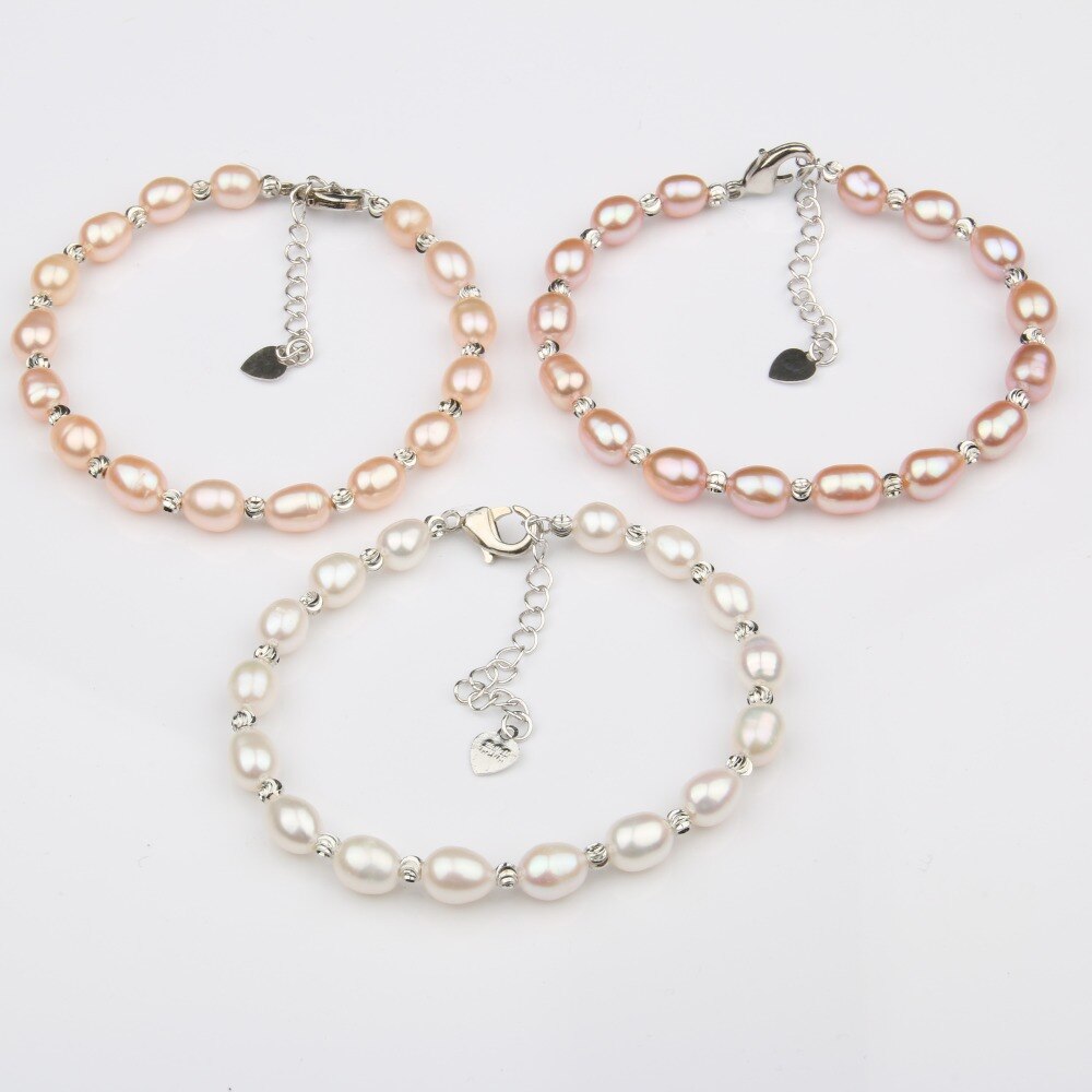 100% braccialetti di perle d'acqua dolce naturali braccialetto di perle naturali per le donne braccialetti di polsini avvolgere il braccialetto di perle