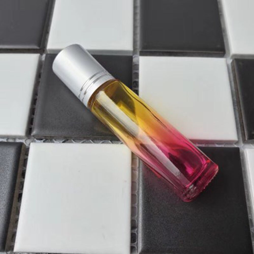 10ml gradient farve æterisk olie parfume flaske rullekugle tyk glas rulle på holdbar til rejse kosmetik beholder: 4