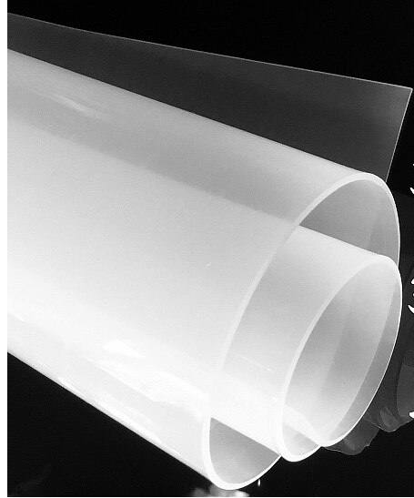 0.1mm/0.2mm/0.3mm/0.5mm/0.8mm silikonikumikalvo 500mm leveys 500mm pituus läpinäkyvä silikonikalvo