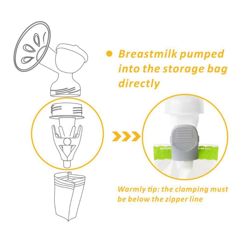 Standard Caliber Breast Pump Milk Adapter Baby Breastmilk Storage Bag Conversion Clip Converter