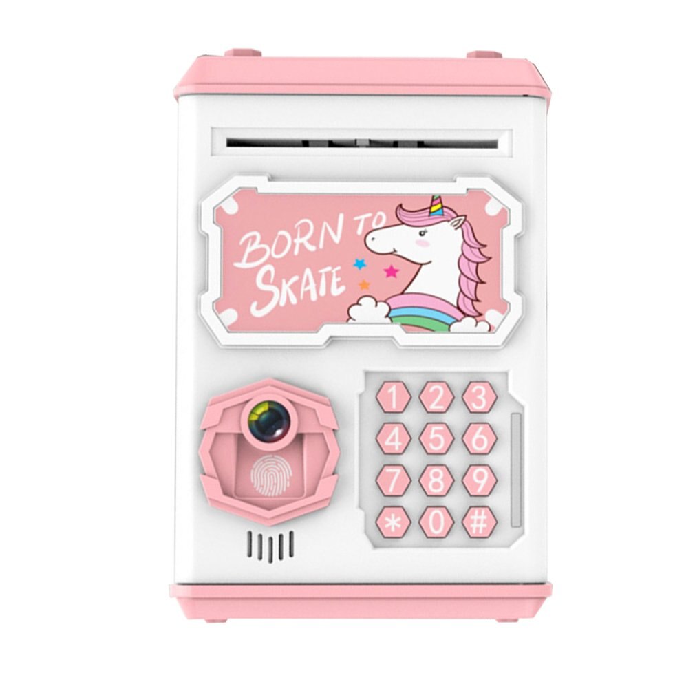 Simulation Gesicht Anerkennung Sparschwein Sicher ATM Bank sparen Kasten Musik Geld Kasten Elektronische sparschwein Papier Geld Bargeld Münze Bank