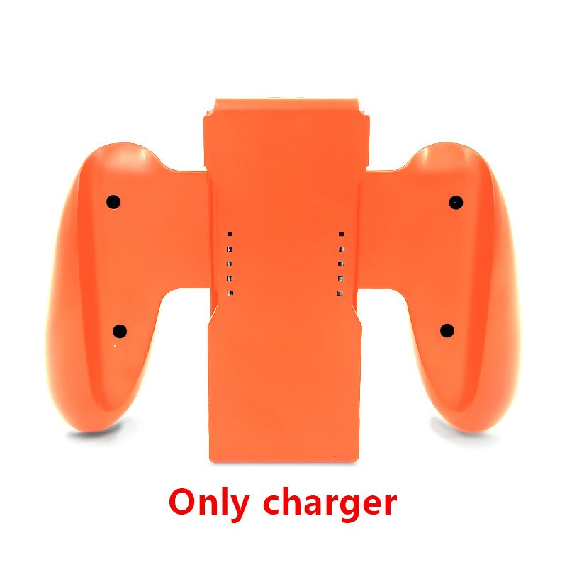 DATA FROG Grip Handle Charging Dock Station Compatible-Nintendo Switch OLED Joy-Con Handle Controller Charger Stand For Switch: Orange