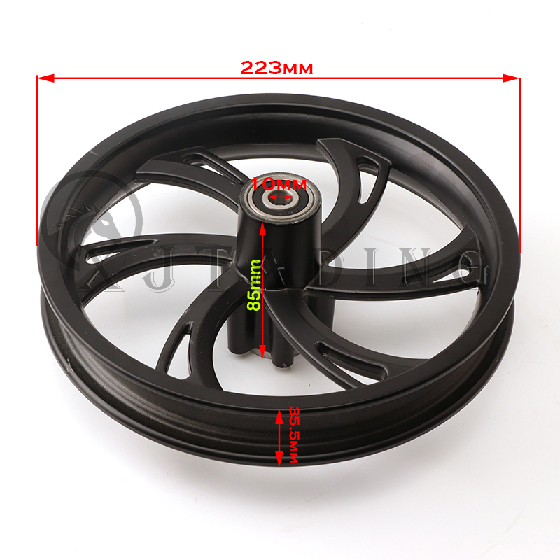 Juego de llanta de tubo interior para neumático de rueda, accesorios para motocicleta, 12 1/2X2 1/4, se adapta a scooters eléctricos, bicicletas plegables