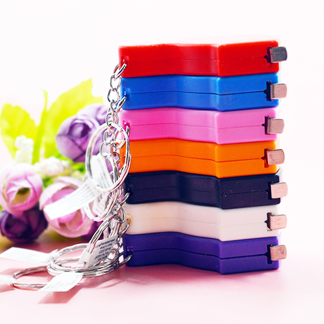 1M Naaien Heerser Meter Draagbare Meetlint Mini Meetinstrument Hangen Sleutelhanger Flexibele Regel Tailor Meting