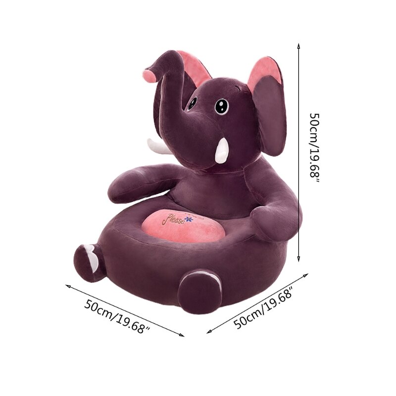 Karikatur freundlicher Sitze Sofa Komfortable PP Baumwolle Ebene Giraffe Sitzen Stuhl Spielzeug Sessel Couch für Baby Kleinkind freundlicher
