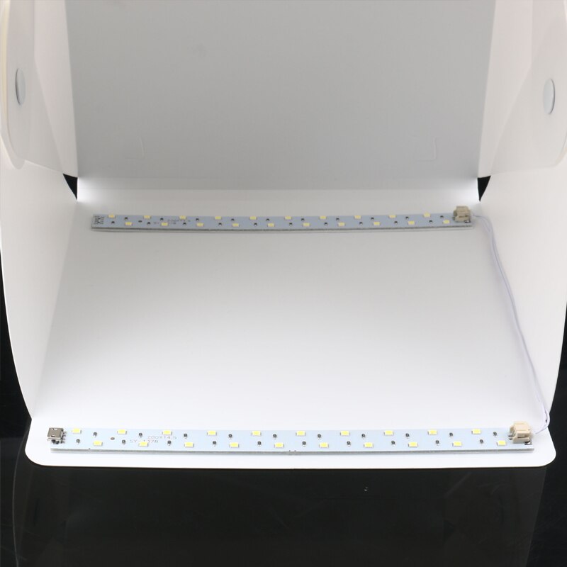 Mini Portable Lighting Box LED USB Folding Fill-in Light Green Background Photo Softbox Shooting Tent Folding Lamp 40X40cm Camer